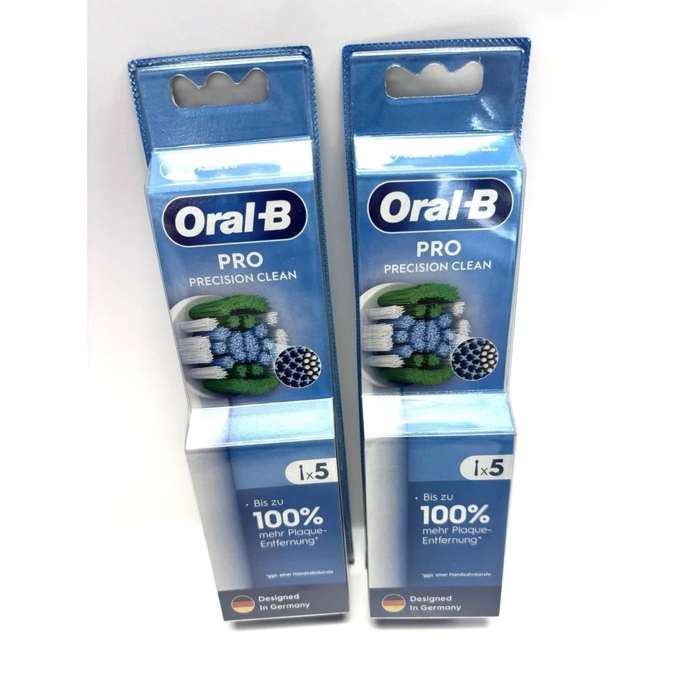 Oral-B Pro Precision Clean Brush Heads 10 Total 2 Packs Replacement